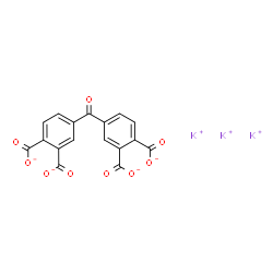 tripotassium hydrogen 4,4'-carbonylbisphthalate Structure