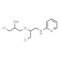 1-chloro-3-[1-(chloromethyl)-2-(2-pyridylamino)ethoxy]propan-2-ol结构式