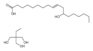 2-ethyl-2-(hydroxymethyl)propane-1,3-diol,(Z)-12-hydroxyoctadec-9-enoic acid Structure