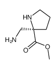 Proline, 2-(aminomethyl)-, methyl ester (9CI) structure