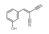 2-[(3-hydroxyphenyl)methylidene]propanedinitrile结构式