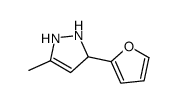 3-(furan-2-yl)-5-methyl-2,3-dihydro-1H-pyrazole Structure