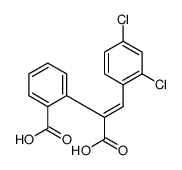 2-[(E)-1-carboxy-2-(2,4-dichlorophenyl)ethenyl]benzoic acid结构式