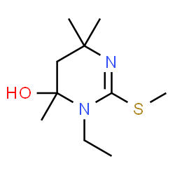 4-Pyrimidinol,3-ethyl-3,4,5,6-tetrahydro-4,6,6-trimethyl-2-(methylthio)-(9CI) structure