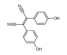 Z-1,2-Bis(p-hydroxyphenyl)-1,2-ethylendicarbonitril结构式