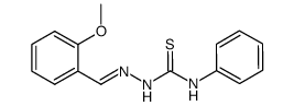 1-(2-methoxybenzylidene)-4-phenylthiosemicarbazide Structure