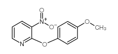 2-(4-甲氧苯氧基)-3-硝基吡啶结构式