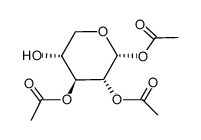 1,2,3-tri-O-acetyl-α-D-xylopyranose Structure