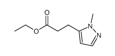 ethyl 3-(1-methylpyrazol-5-yl)-2-propanoate Structure