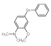 Benzenamine,2-methoxy-N,N-dimethyl-4-(phenylseleno)- Structure