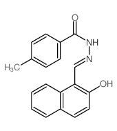 4-methyl-N-[(2-oxonaphthalen-1-ylidene)methyl]benzohydrazide结构式