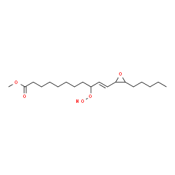 methyl 9-hydroperoxy-12,13-epoxy-10-octadecenoic acid结构式