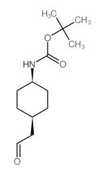 cis-4-(Boc-amino)cyclohexaneacetaldehyde结构式