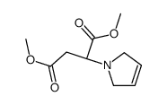 dimethyl (2S)-2-(2,5-dihydropyrrol-1-yl)butanedioate结构式