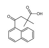 2,2-DIMETHYL-4-(1-NAPHTHYL)-4-OXOBUTYRIC ACID Structure