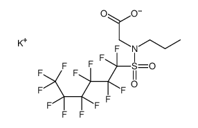 potassium N-propyl-N-[(tridecafluorohexyl)sulphonyl]glycinate结构式