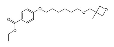 ethyl 4-[6-(3-methyloxetane-3-ylmethoxy)hexyloxy]benzoate Structure