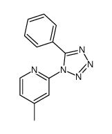 4-methyl-2-(5-phenyl-1H-tetrazol-1-yl)pyridine Structure