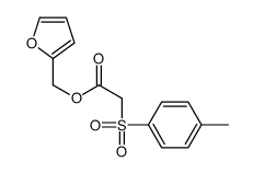 furan-2-ylmethyl 2-(4-methylphenyl)sulfonylacetate结构式