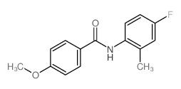 N-(4-Fluoro-2-methylphenyl)-4-methoxybenzamide结构式