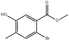 Methyl 2-bromo-5-hydroxy-4-methylbenzoate structure