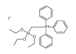 triphenyl(triethoxysilylmethyl)phosphanium,iodide Structure