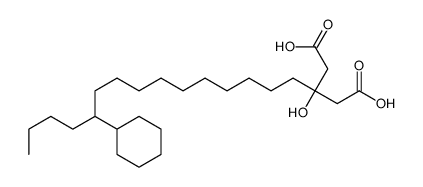 3-(11-cyclohexylpentadecyl)-3-hydroxypentanedioic acid Structure