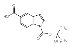 1-BOC-5-INDAZOLECARBOXYLIC ACID结构式