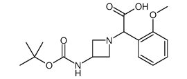 (3-TERT-BUTOXYCARBONYLAMINO-AZETIDIN-1-YL)-(2-METHOXY-PHENYL)-ACETIC ACID structure