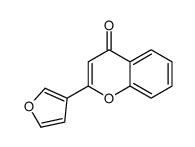 2-(furan-3-yl)chromen-4-one Structure