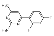 4-(2,4-difluorophenyl)-6-methylpyrimidin-2-amine Structure