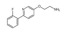 2-[6-(2-fluorophenyl)pyridin-3-yl]oxyethanamine Structure