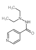 N,N-diethylpyridine-4-carbohydrazide structure