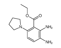 ethyl 2,3-diamino-6-pyrrolidin-1-ylbenzoate结构式