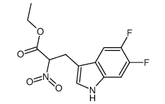 3-(5,6-Difluoro-1H-indol-3-yl)-2-nitro-propionic acid ethyl ester Structure