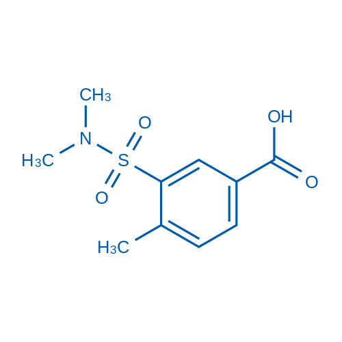 3-(N,N-Dimethylsulfamoyl)-4-methylbenzoic acid Structure