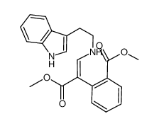 2-methoxycarbonyl-α-(methoxycarbonyl)-β-tryptaminyl-styrene结构式