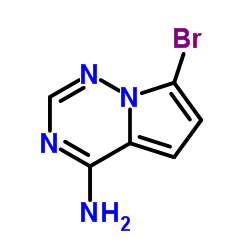 4-氨基-7-溴吡咯并[2,1-f][1,2,4]三嗪结构式