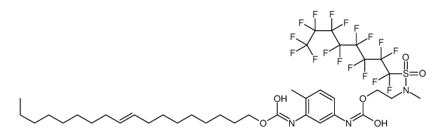 (Z)-octadec-9-enyl [5-[[[2-[[(perfluorooctyl)sulphonyl]methylamino]ethoxy]carbonyl]amino]-o-tolyl]carbamate structure