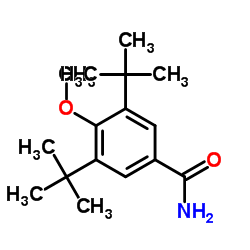 4-Methoxy-3,5-bis(2-methyl-2-propanyl)benzamide Structure