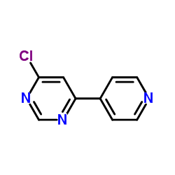 4-Chloro-6-(4-pyridinyl)pyrimidine structure