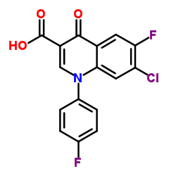 7-Chloro-6-fluoro-1-(4-fluorophenyl)-4-oxo-1,4-dihydroquinoline-3-carboxylic acid picture