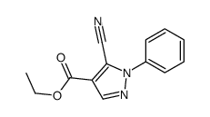 5-CYANO-1-PHENYL-1H-PYRAZOLE-4-CARBOXYLICACIDETHYLESTER Structure