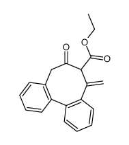 ethyl 5,6,7,8-tetrahydro-5-methylen-7-oxo-dibenzo[a,c:8]annulene-6-carboxylate Structure