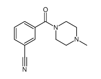 3-(4-methylpiperazine-1-carbonyl)benzonitrile结构式