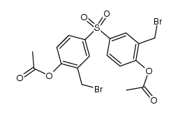 bis-(4-acetoxy-3-bromomethyl-phenyl)-sulfone Structure