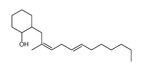 (1S,2R)-2-[(2E,5E)-2-methyldodeca-2,5-dienyl]cyclohexan-1-ol结构式