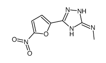 N-methyl-5-(5-nitrofuran-2-yl)-1H-1,2,4-triazol-3-amine Structure