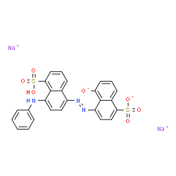 5-Hydroxy-4-[[4-(phenylamino)-5-sulfo-1-naphthalenyl]azo]-1-naphthalenesulfonic acid disodium salt picture