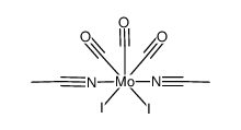 {molybdenum(diiodo)(carbonyl)3(acetonitrile)2}结构式